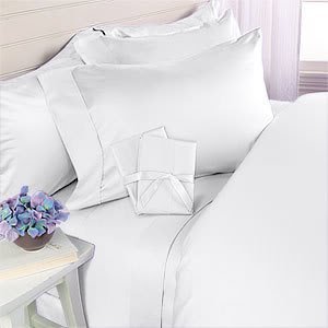 Color - White, Size - Queen Solid Pattern Fits Mattress Up to 15 inches Deep Pocket . Dolphin Collections Luxurious 1000 Thread Count Italian Finish 100% Egyptian Cotton 4-Piece Bed Sheet Set
